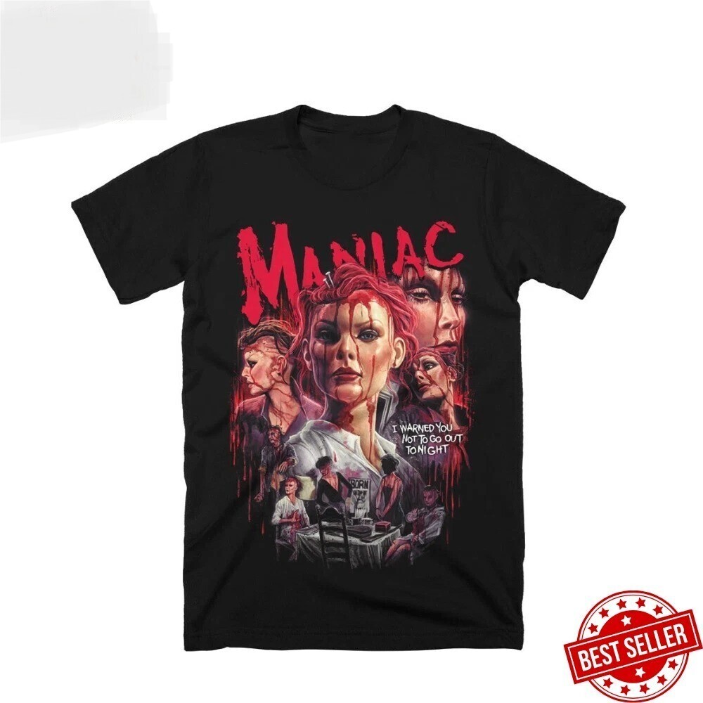 Maniac 80s Horror Movie Halloween Tee Unisex